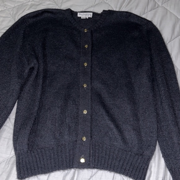 Vintage Burberrys Button Up Sweater - Picture 14 of 16